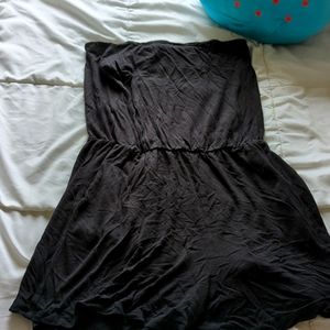 Black sleeveless romper with pockets and bandeau bra on size small from H&M